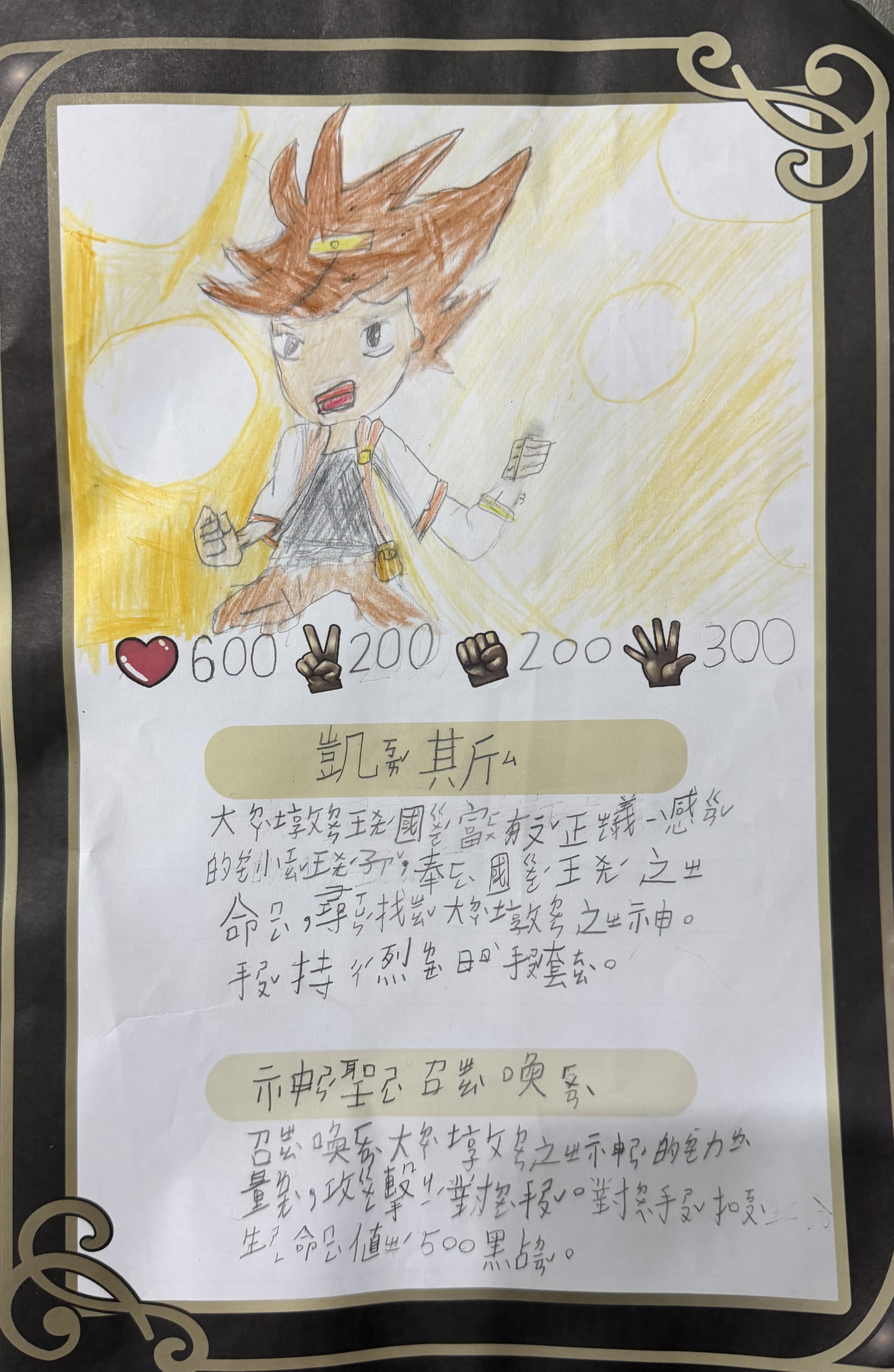 大墩卡繪畫比賽-凱斯小王子