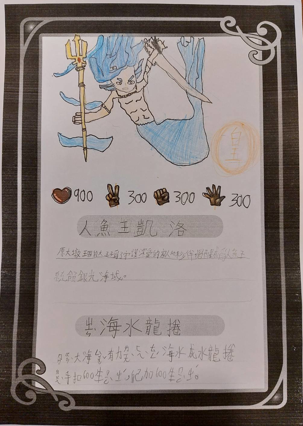 大墩卡繪畫比賽-人魚王凱洛