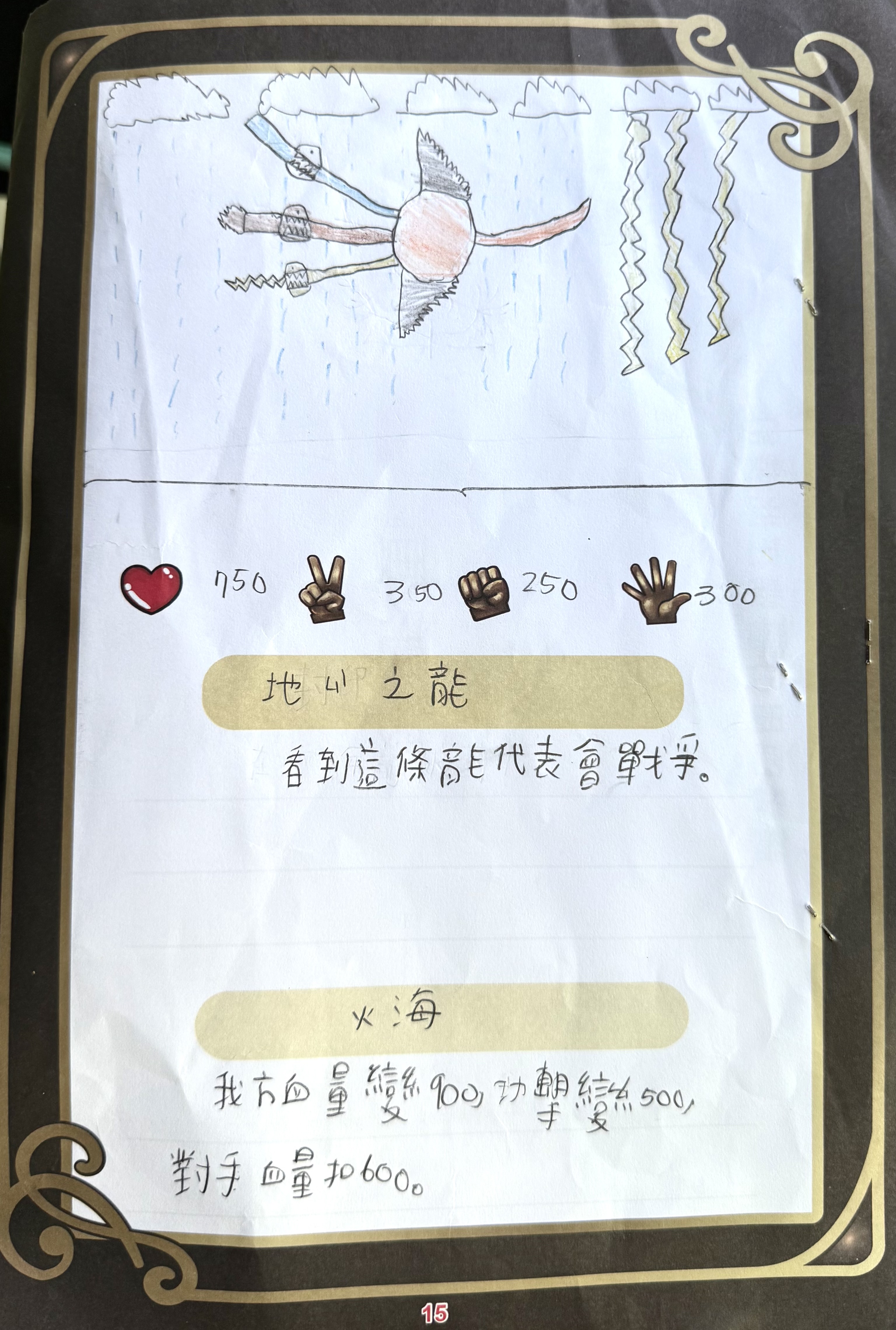 大墩卡繪畫比賽-地獄之龍