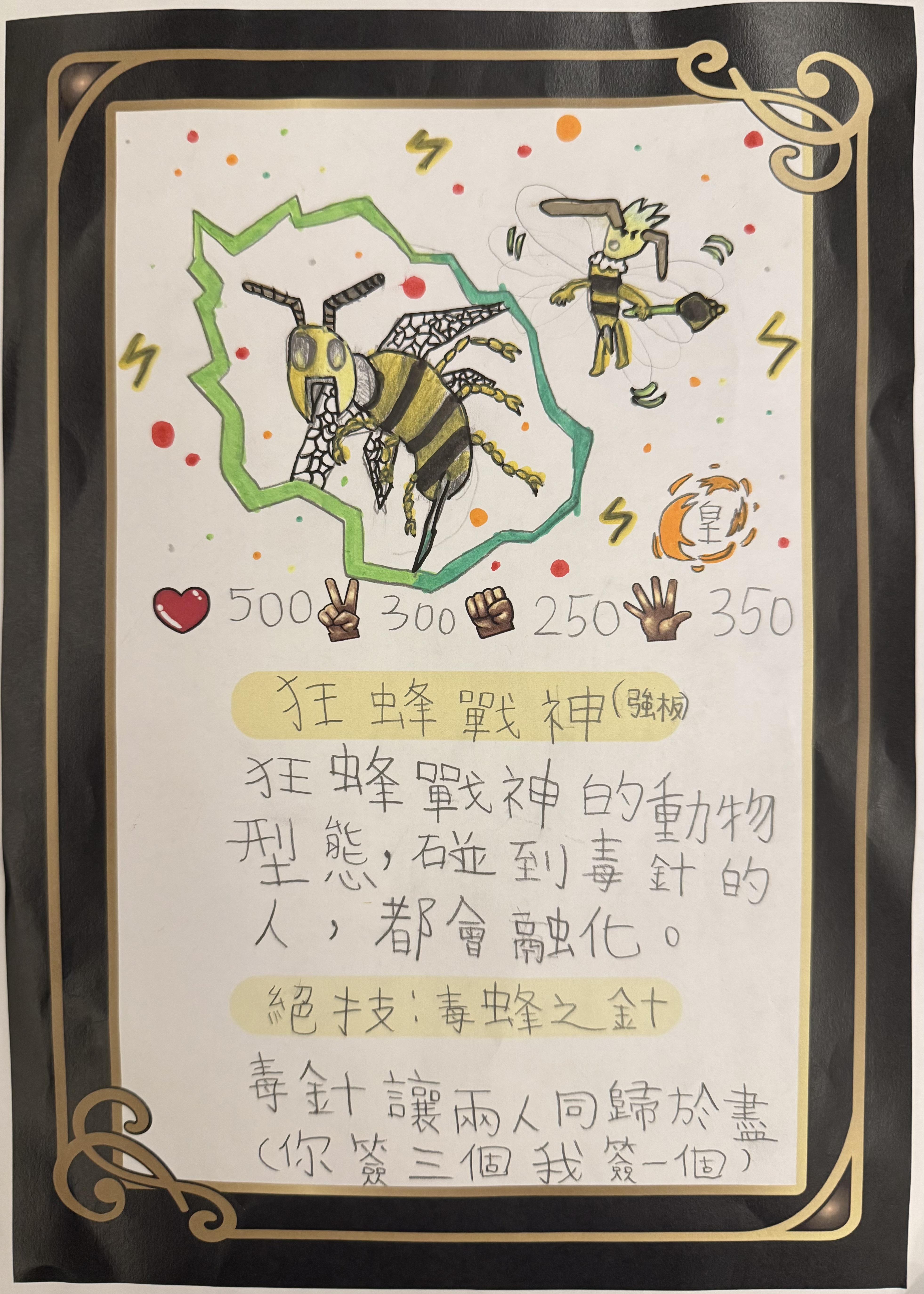 大墩卡繪畫比賽-狂蜂戰神