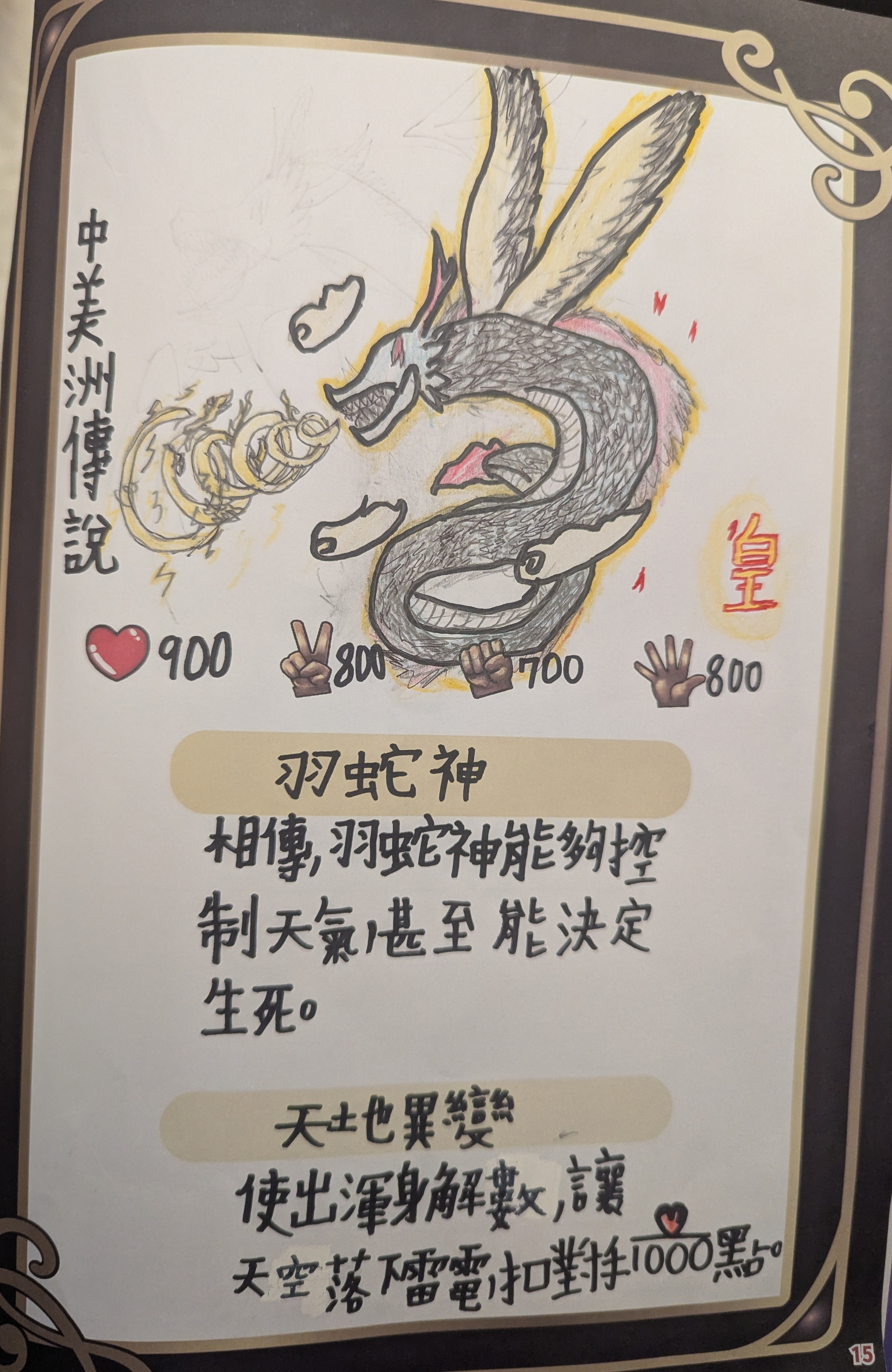 大墩卡繪畫比賽-中美洲傳說