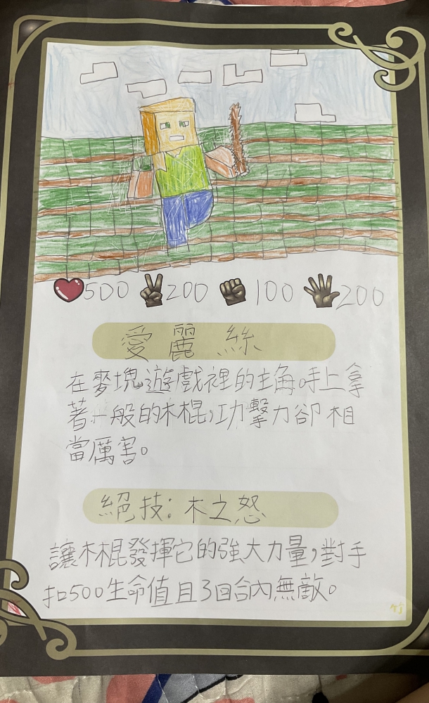 大墩卡繪畫比賽- 國小4年級組-許紘端