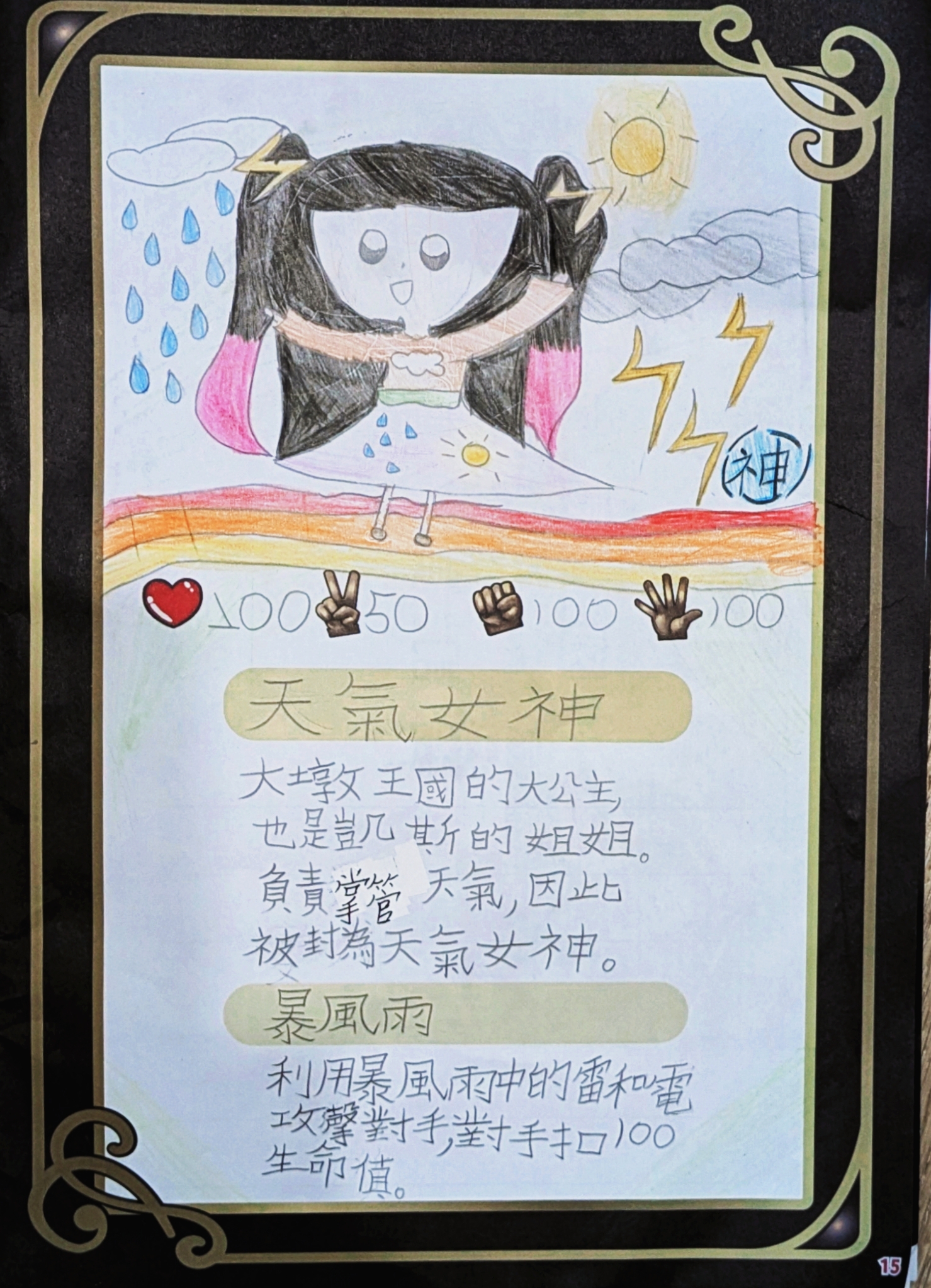 大墩卡繪畫比賽-天氣女神