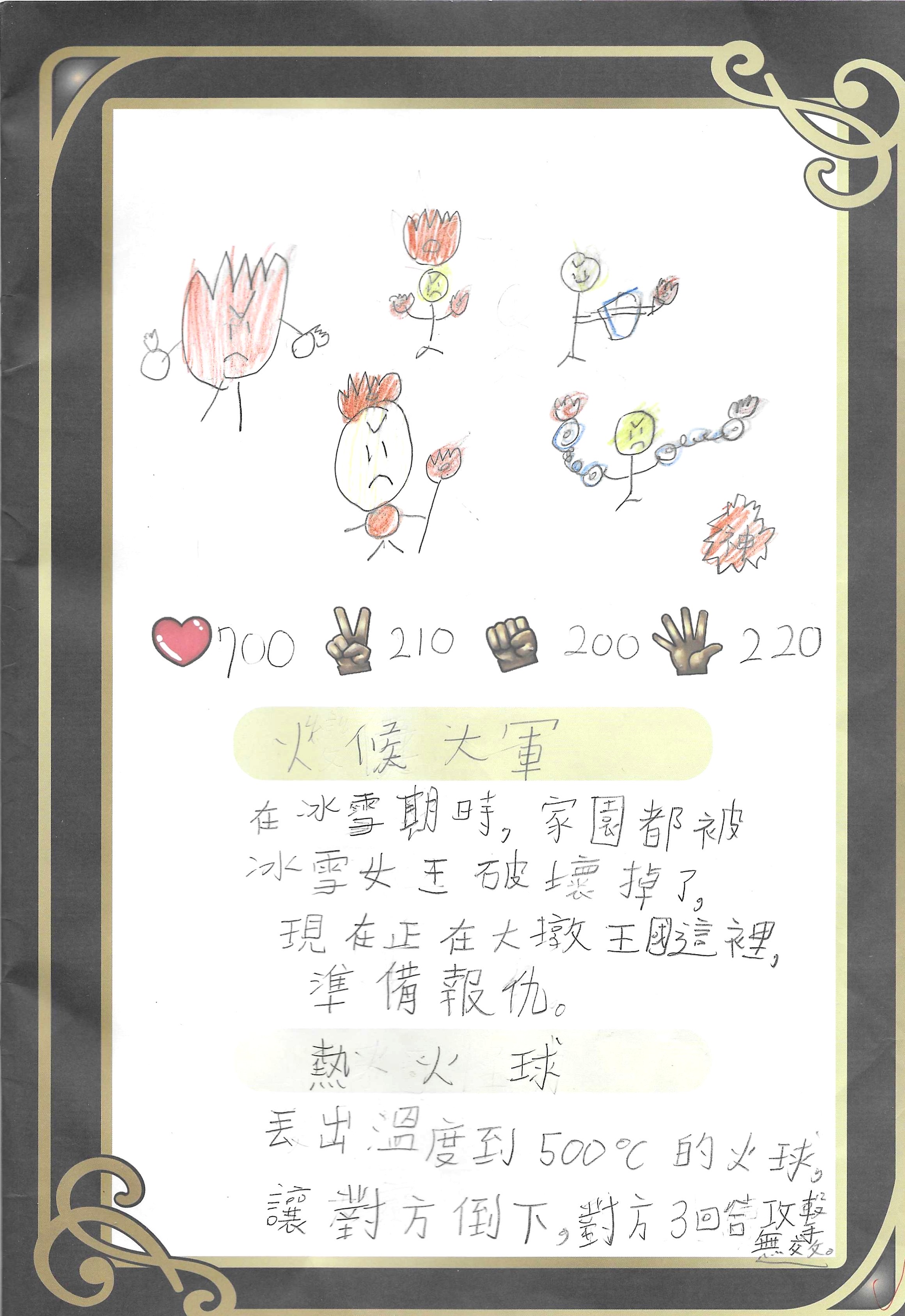 大墩卡繪畫比賽-火侯大軍