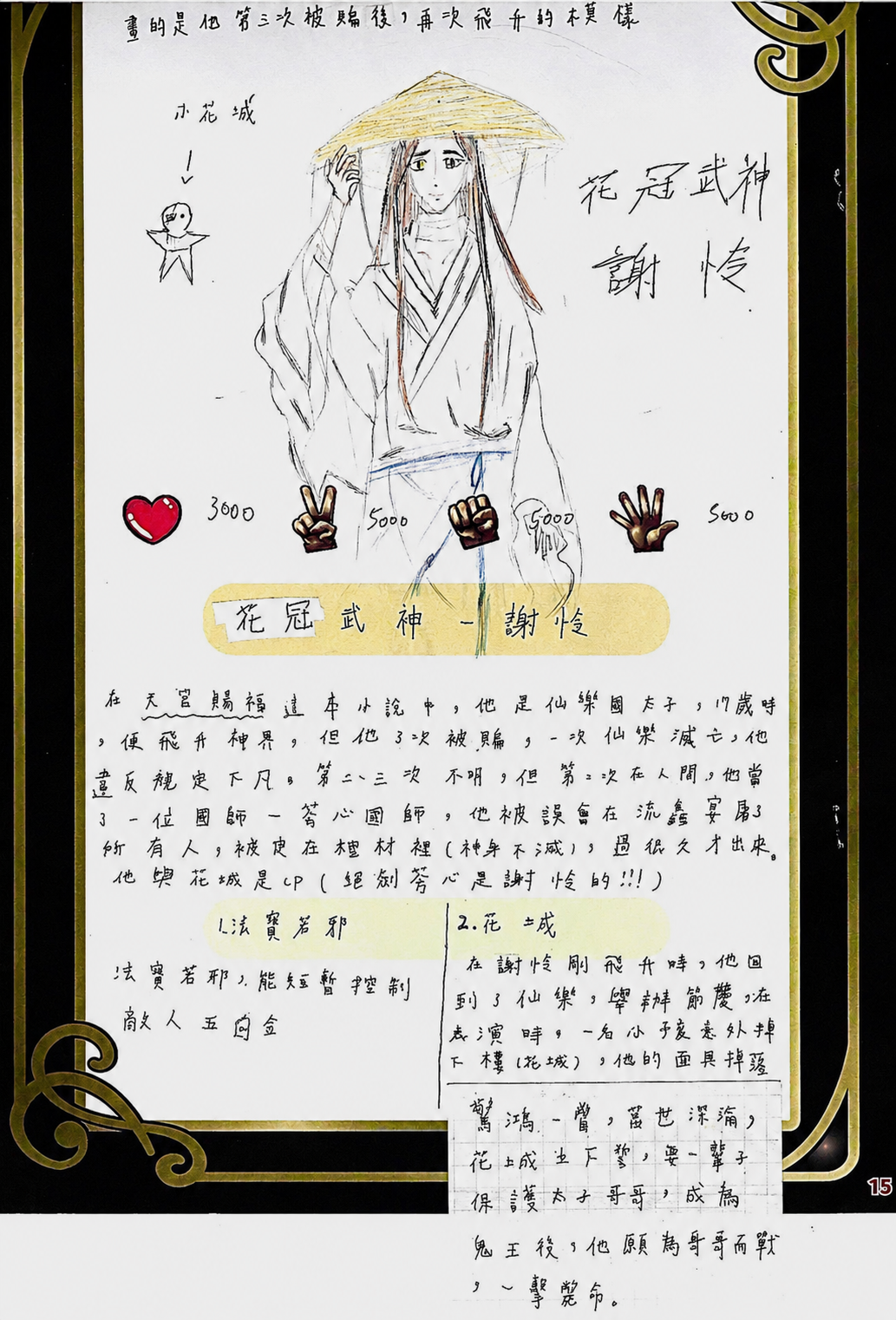 大墩卡繪畫比賽-花冠武神-謝憐