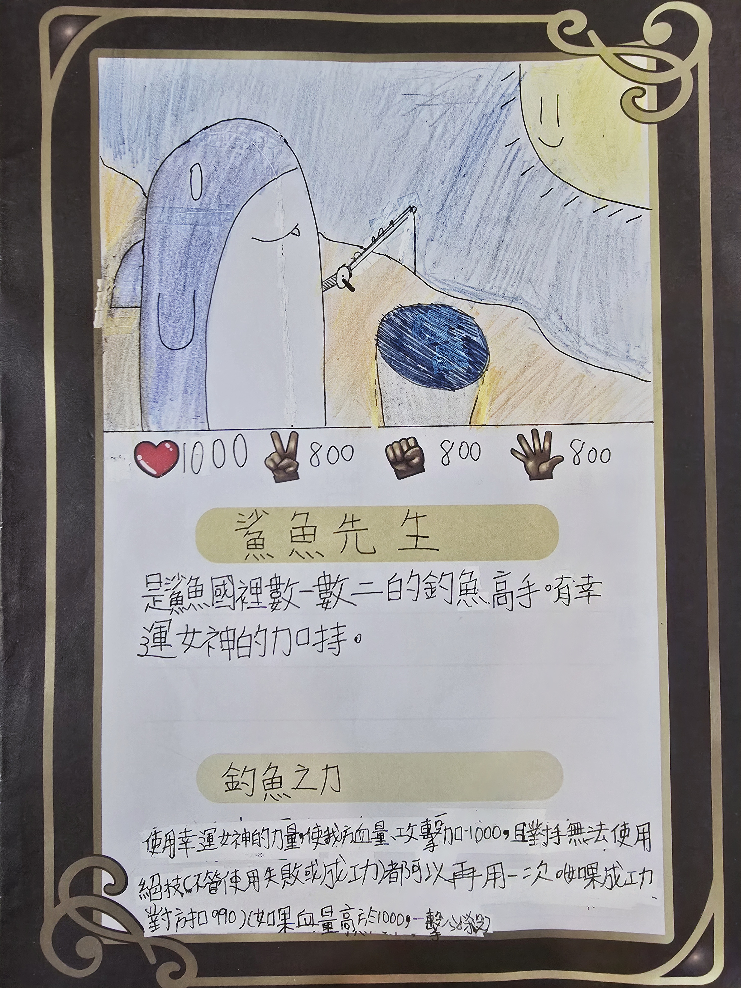 大墩卡繪畫比賽-鯊魚先生